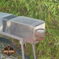 party griller 32 inch stainless steel charcoal grill closed side vents thumbnail