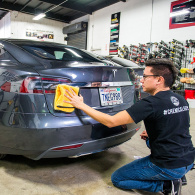 Cleaning and Detailing Tesla Model S trunk with Chemical Gyus Microfiber Towel thumbnail