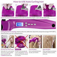 natalie styx automatic curling iron professional ceramic wand curl machine instructions thumbnail