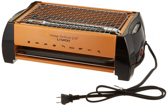 Livart LV-982 Electric Barbecue Grill, Orange Review main image
