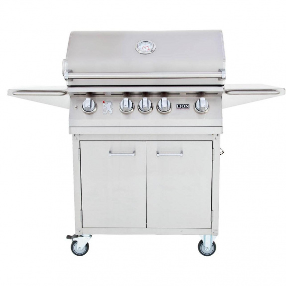 Lion 32 Inch Stainless Steel Propane Gas Grill On Cart Review main image